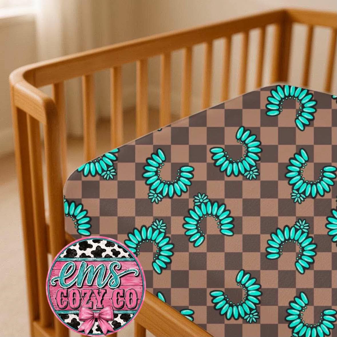Turquoise Rodeo Nights Bamboo Sheets