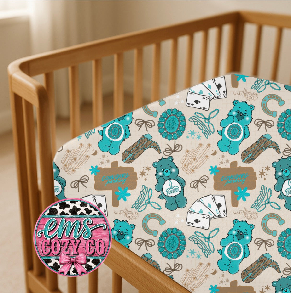Western Carebear Bamboo Sheets