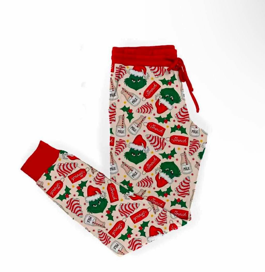Merry Grinchmas adult joggers