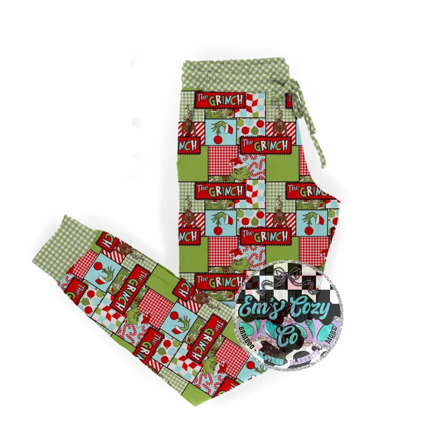 Whoville patchwork joggers