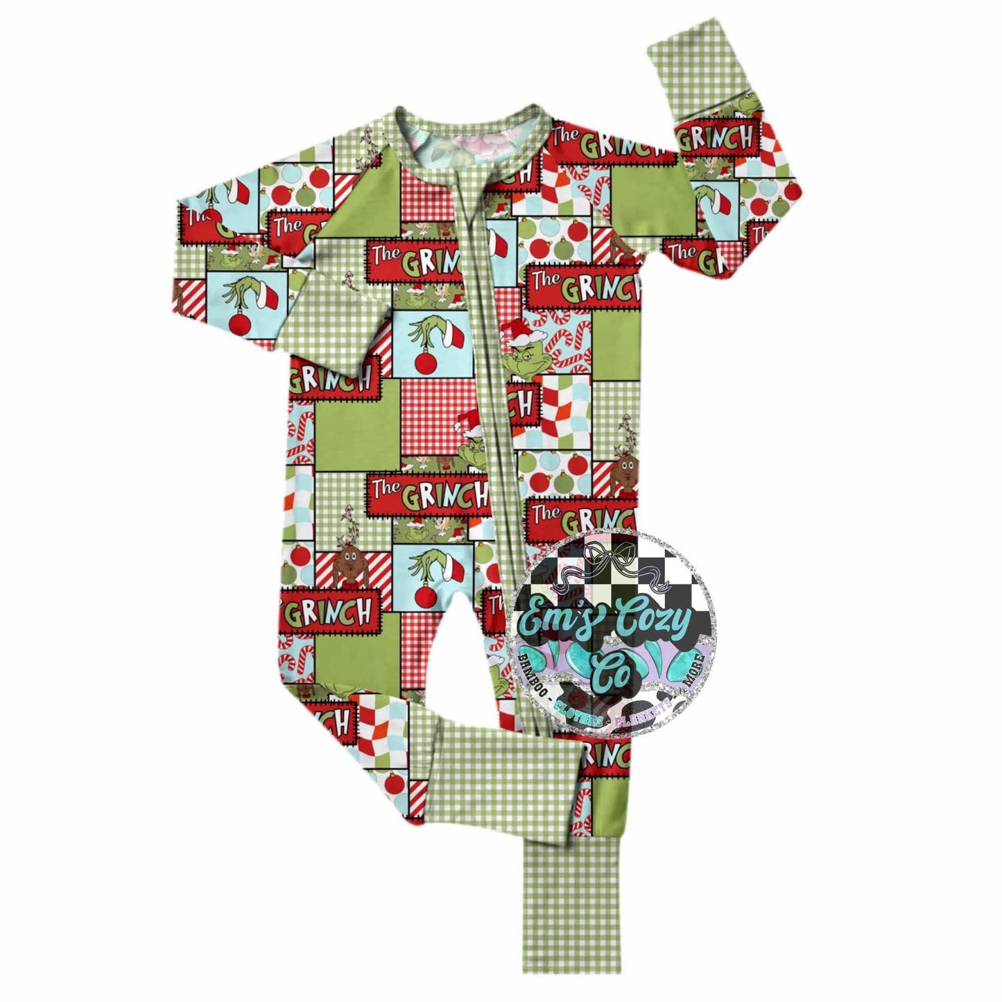 Whoville patchwork zippy