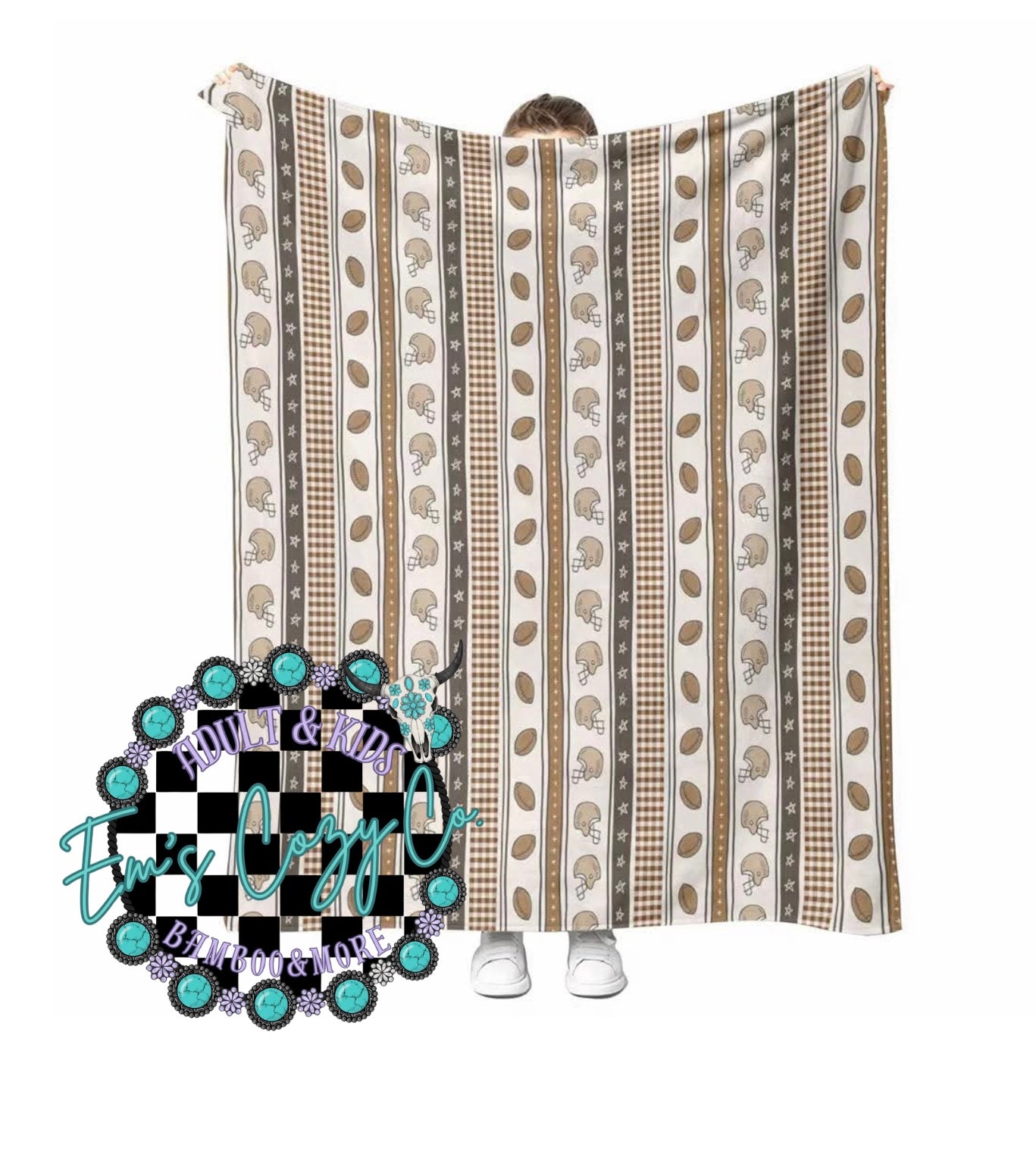 Cozy Sidelines 40x40 Fleece Blanket