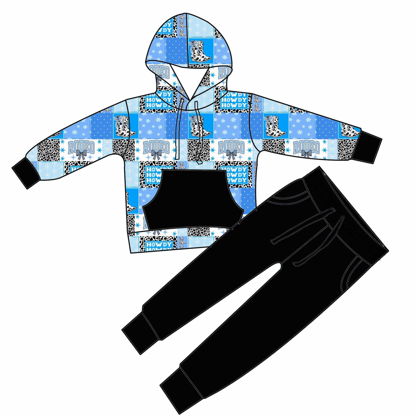 Cowgirl Blues Jogger Set