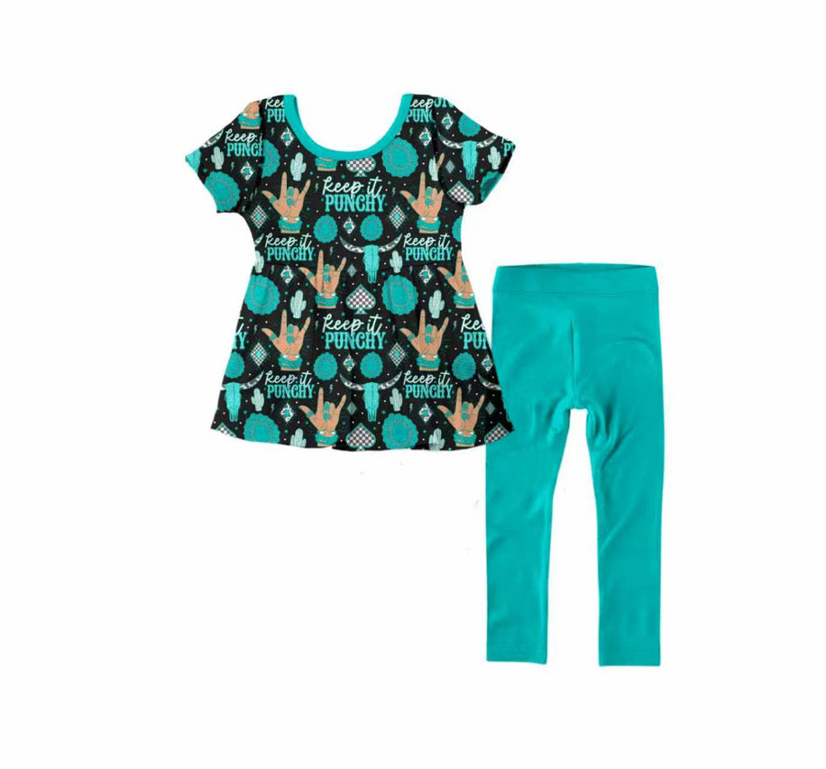 Keep It Punchy Peplum Set