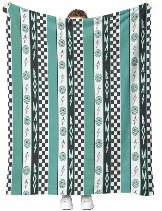 Mama boy fleece blanket 40x40