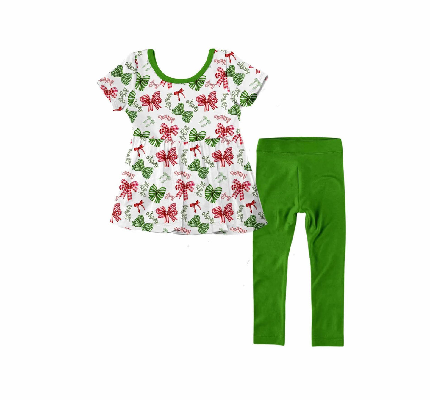 Holly jolly peplum set